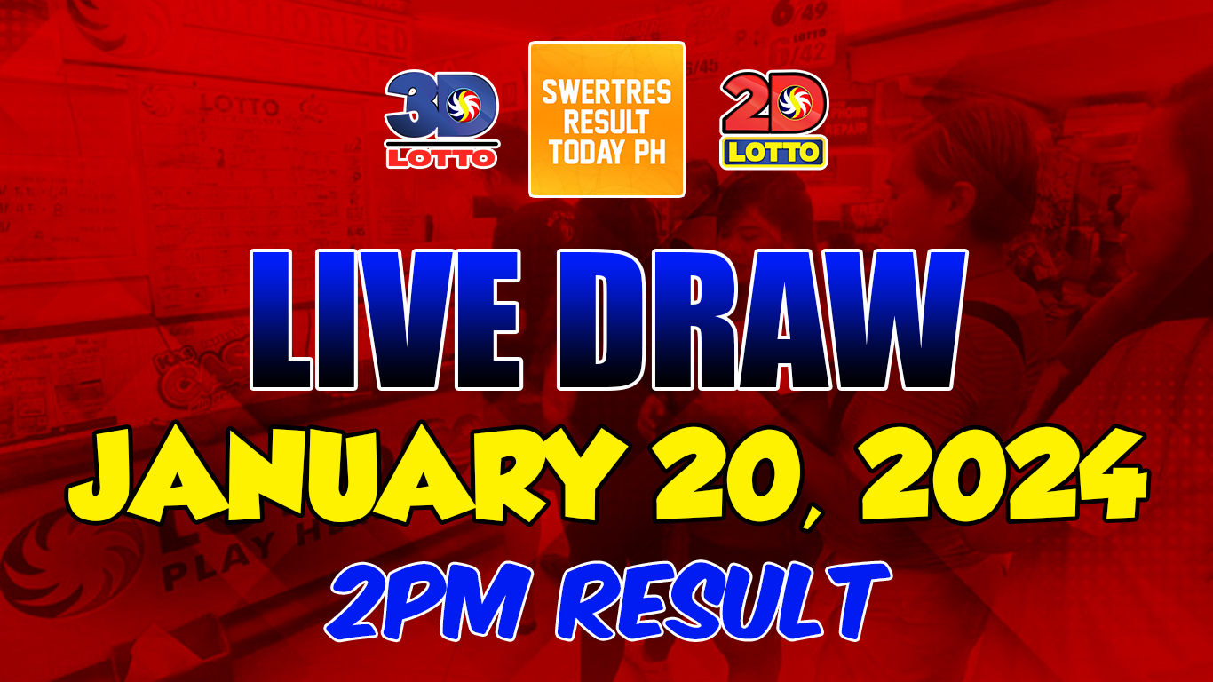 Live Swertres Result Today January 20, 2024 2PM DRAW Swertres