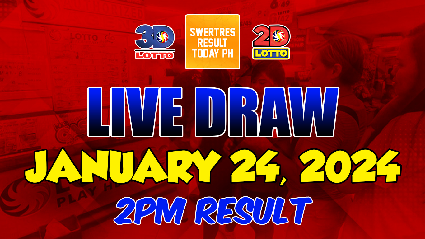 Live Swertres Result Today January 24, 2024 2PM DRAW Swertres