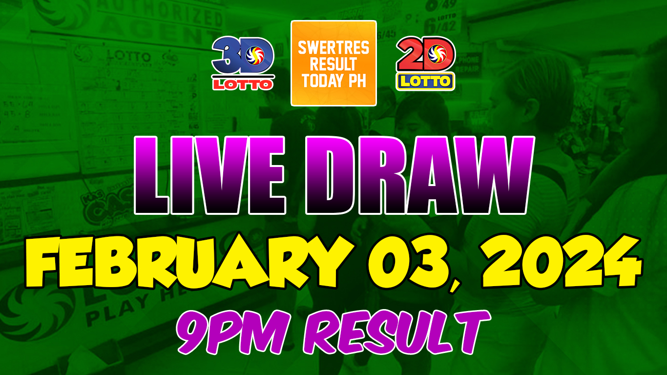 Live Swertres Result Today February 03, 2024 9PM DRAW Swertres